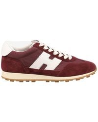 Hogan - Logo-Patch Panelled Sneakers - Lyst