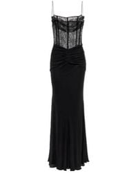 Alessandra Rich - Laminated Jersey Maxi Dress - Lyst