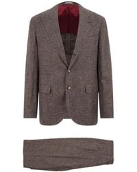 Brunello Cucinelli - Pocket Two-Button Suit - Lyst