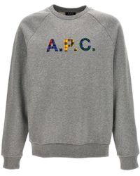 A.P.C. - Logo Sweatshirt - Lyst