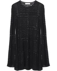 Chloé - Chloé Long-Sleeved Knit Mini Dress - Lyst