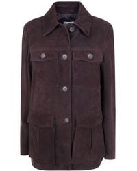 Semicouture - Semi Couture Penny Buttoned Utility Jacket - Lyst