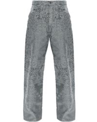 Amiri - Paisley Wide-Leg Jeans - Lyst