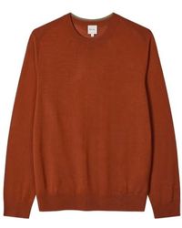 Paul Smith - Rust Washable Merino Wool Sweater - Lyst