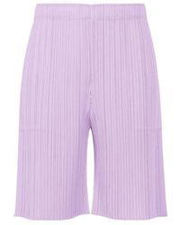 Pleats Please Issey Miyake - Pleats Please Issey Miyake Pleated Straight Leg Pants - Lyst