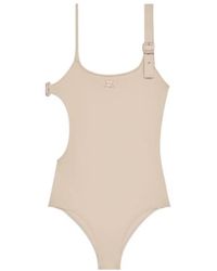Courreges - Courrèges Buckle Cut-Out Swimsuit - Lyst