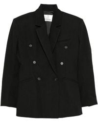 Frankie Shop - Pinstriped Double-Breasted Blazer - Lyst