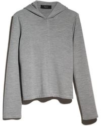 Gucci - Wool Silk Blend Hooded Cardigan - Lyst