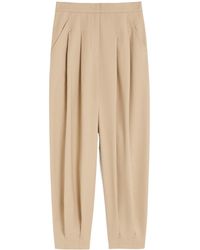 Max Mara - Cotton Canvas Trousers - Lyst