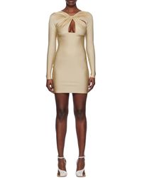 Coperni - Twist Detailed Cut-Out Mini Dress - Lyst