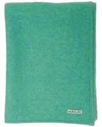 AURALEE - Rectangular Wool Blend Scarf - Lyst