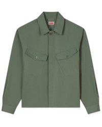 KENZO - Long-Sleeved Overshirt - Lyst