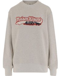 Autry - X Maison Kitsune Logo Printed Sweatshirt - Lyst