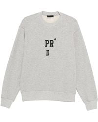 Prada - Logo-Embroidered Sweatshirt - Lyst