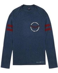 Armani Jeans - T-Shirt With Round Neck And Long Sleeves - Lyst