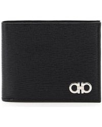 Ferragamo - Logo Plaque Bifold Wallet - Lyst