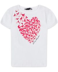 Moschino - Pattern Printed Short-Sleeved T-Shirt - Lyst