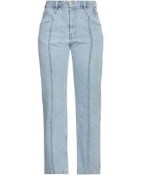 Isabel Marant - Light-Colored Straight-Leg Jeans - Lyst