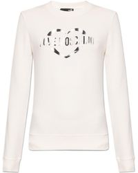 Moschino - Logo-Print Slim Fit Sweatshirt - Lyst
