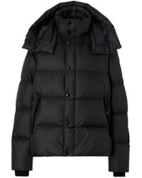 Burberry - Logo Patch Hooded Puffer Jacket - Lyst