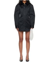 Frankie Shop - Akita Satin Cinched Long-Sleeved Mini Dress - Lyst