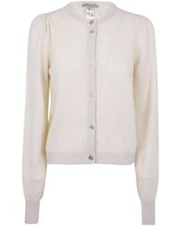 Twinset - Puff-Sleeve Button Cardigan - Lyst