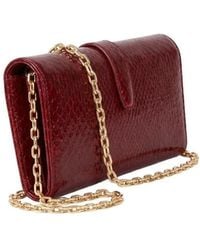 Gucci - Jackie Python Wallet On Chain - Lyst