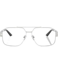 Versace - Eyewear Pilot-Frame Glasses - Lyst
