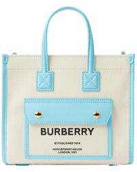 Burberry - Mini Freya Horseferry-Print Tote - Lyst