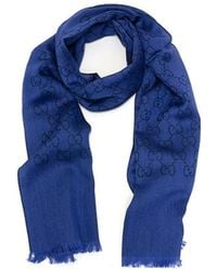 Gucci - Logo Wool Scarf - Lyst