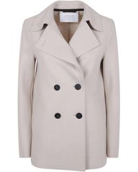 Harris Wharf London - Double-Breasted Coat - Lyst