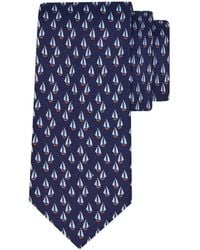 Ferragamo - Ferragamo Nautical Print Tie - Lyst