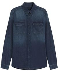 BOSS - Double-Pocket Denim Shirt - Lyst