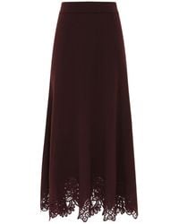 Zimmermann - Valiant Merino Lace Skirt - Lyst