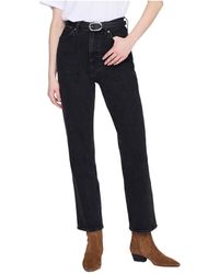 Anine Bing - Jane High-Rise Straight Jeans - Lyst