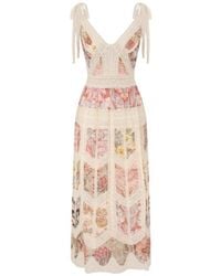 Zimmermann - Spliced Print Daylight Slip Dress - Lyst