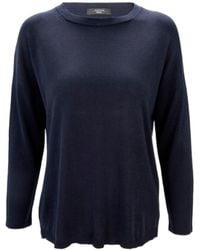 Weekend by Maxmara - Round-Neck Long-Sleeved Pullover - Lyst