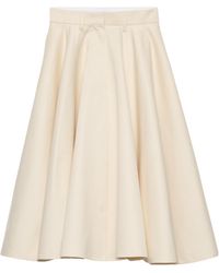 Prada - Chino Midi Skirt - Lyst