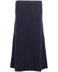 Jil Sander - A-Line Knitted Midi Skirt - Lyst