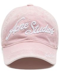 Acne Studios - Embroidered Logo Baseball Cap - Lyst