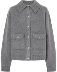 Guest In Residence - Rib-Knitted Felted Jacket - Lyst