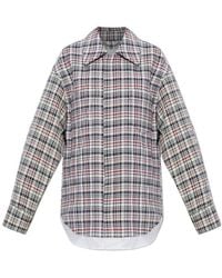 Victoria Beckham - Checked Oversized Shirt - Lyst