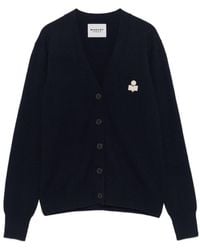 Isabel Marant - Isabel Marant Étoile Karina V-Neck Cardigan - Lyst