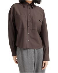 Brunello Cucinelli - Embellished Button-Up Shirt - Lyst