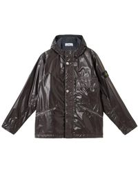Stone Island - Wind And Water Resistant Hooded Padded Jacket - Lyst
