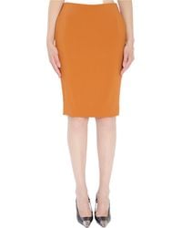Saint Laurent - Mid-Rise Pencil Skirt - Lyst