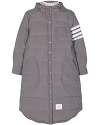 Thom Browne - Side-Stripe-Detail Padded Coat - Lyst