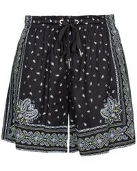 Pinko - Bandana-Print Shorts - Lyst
