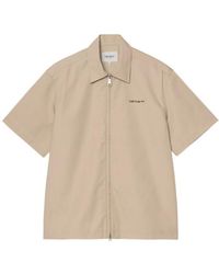 Carhartt - Postal Zip Short Sleeve Shirt - Lyst