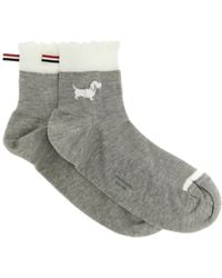 Thom Browne - Hector Intarsia-Knit Socks - Lyst